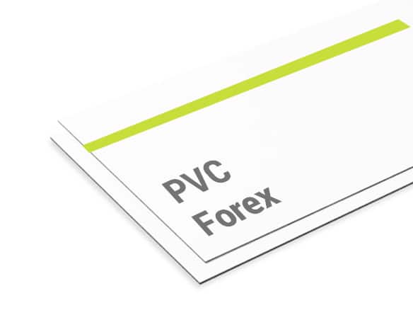 impresión directa en pvc forex