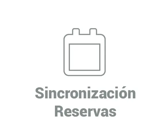 sincronización de reservas web
